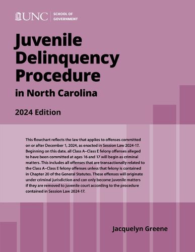 Cover image for Juvenile Delinquency Procedure in North Carolina