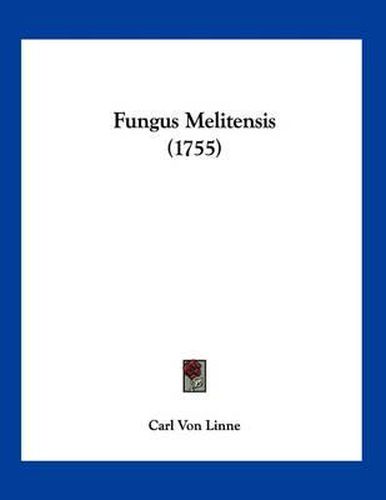Cover image for Fungus Melitensis (1755)