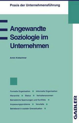 Cover image for Angewandte Soziologie im Unternehmen