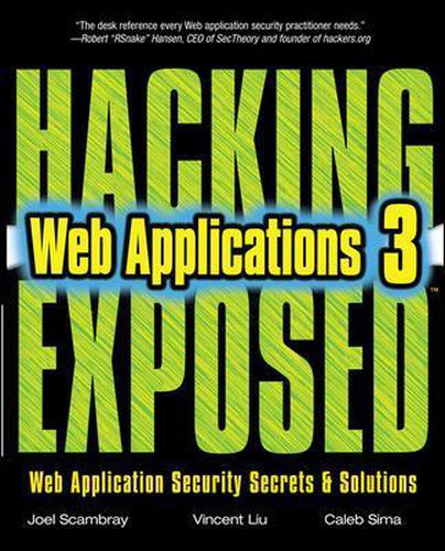 Cover image for Hacking Exposed Web Applications, Third Edition