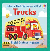 Cover image for Usborne First Jigsaws and Book: Trucks