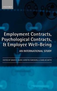 Cover image for Employment Contracts, Psychological Contracts, and Employee Well-Being: An International Study