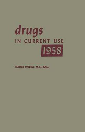 Cover image for Drugs in Current Use 1958