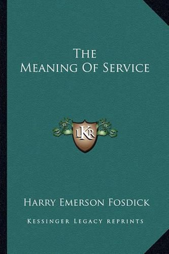 Cover image for The Meaning of Service