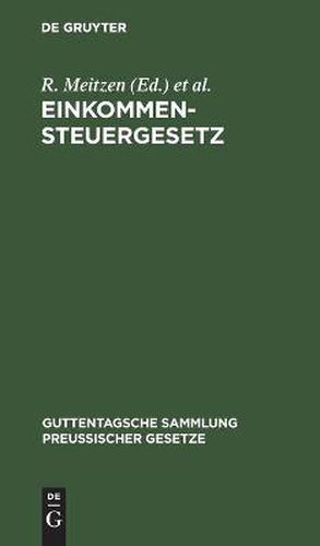 Cover image for Einkommensteuergesetz