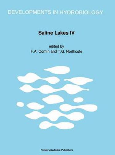 Cover image for Saline Lakes: Proceedings of the Fourth International Symposium on Athalassic (inland) Saline Lakes, held at Banyoles, Spain, May 1988