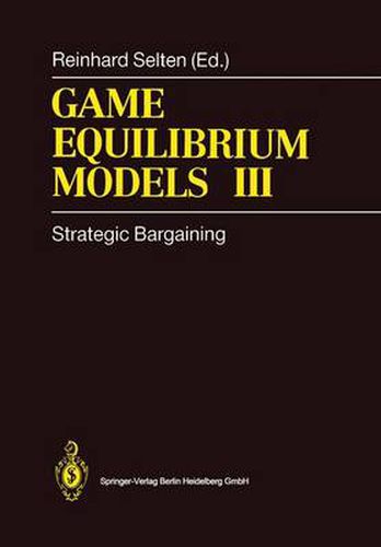 Game Equilibrium Models III: Strategic Bargaining