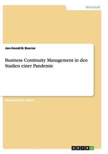 Cover image for Business Continuity Management in den Stadien einer Pandemie