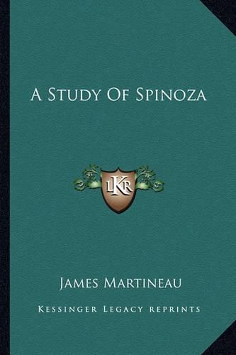 Cover image for A Study of Spinoza