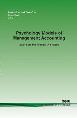 Cover image for Psychology Models of Management Accounting