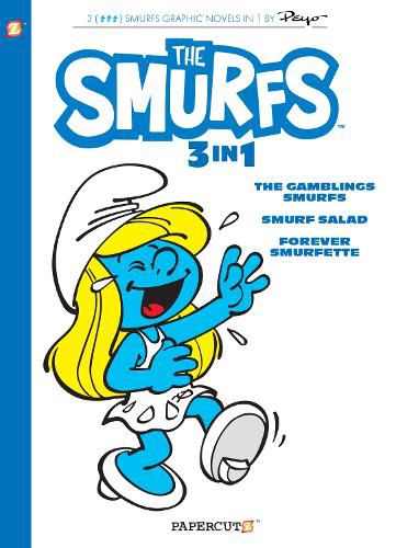 Cover image for Smurfs 3 in 1 #9: Collecting  The Gambling Smurfs, Smurf Salad and Forever Smurfette