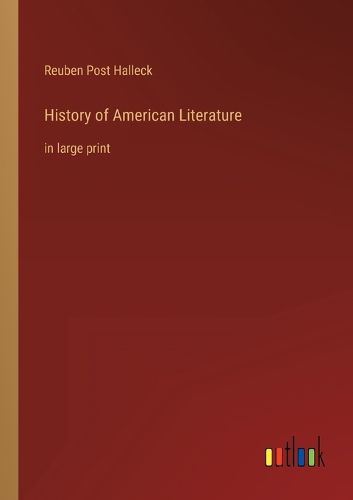 Cover image for History of American Literature