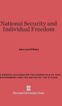 Cover image for National Security and Individual Freedom