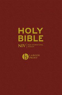 Cover image for NIV Larger Print Burgundy Hardback Bible