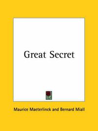 Cover image for Great Secret (1922)