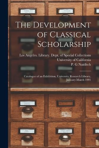 The Development of Classical Scholarship