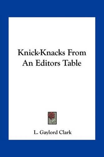 Cover image for Knick-Knacks From An Editors Table