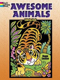 Cover image for Awesome Animals Coloring Book