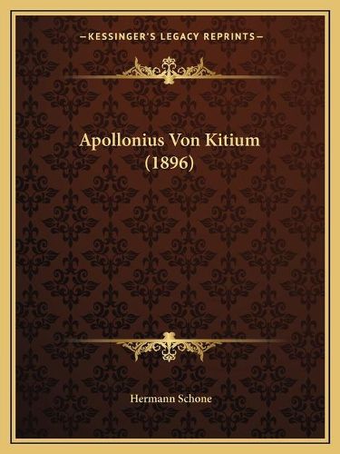 Apollonius Von Kitium (1896)