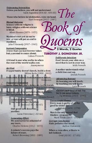 Cover image for The Book of Quoems