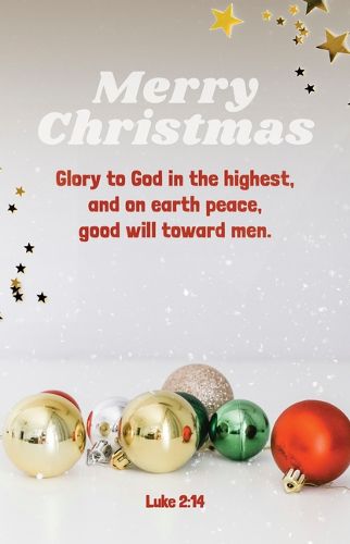 Cover image for Christmas Bulletin: Merry Christmas (Package of 100)