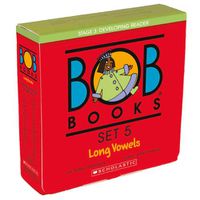 Cover image for Bob Books - Long Vowels Box Set Phonics, Ages 4 and Up, Kindergarten, First Grade (Stage 3: Developing Reader)