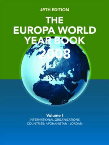 Cover image for The Europa World Year Book 2008 Volume 1