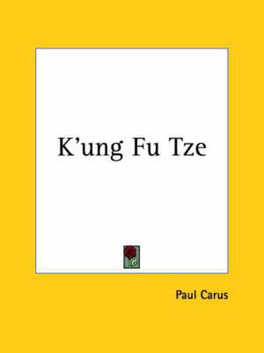 Cover image for K'ung Fu Tze (1915)