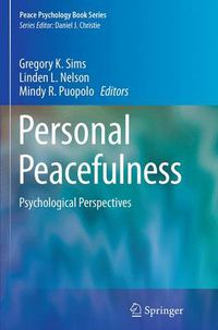 Cover image for Personal Peacefulness: Psychological Perspectives