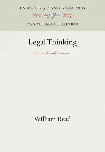 Cover image for Legal Thinking: Its Limits and Tensions