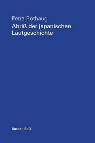 Cover image for Abriss der japanischen Lautgeschichte