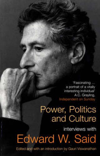 Cover image for Power, Politics, and Culture: Interviews with Edward W. Said