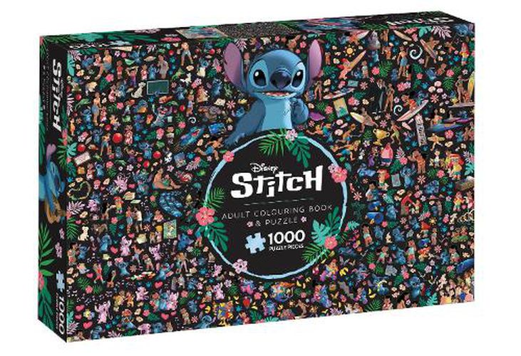 Cover image for Stitch: Adult Colouring Book and Puzzle (Disney: 1000 Pieces)