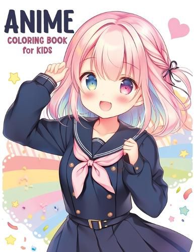 Cover image for Anime Coloring Book for Kids