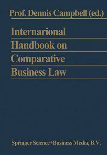 Cover image for International Handbook on Comparative Business Law