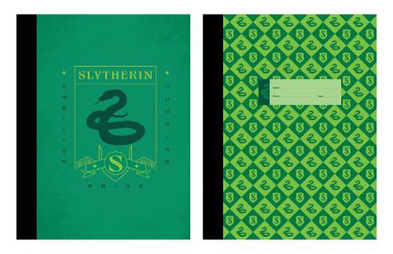 Cover image for Harry Potter: Slytherin Composition Notebook Set (Set of 2)