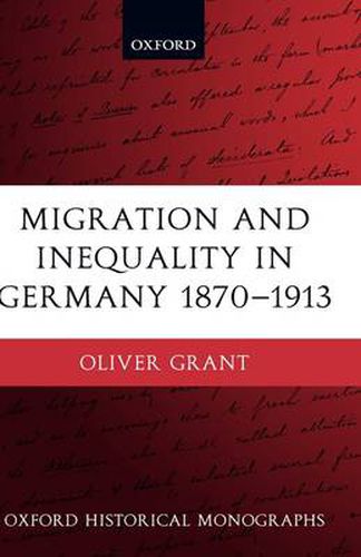 Cover image for Migration and Inequality in Germany 1870-1913