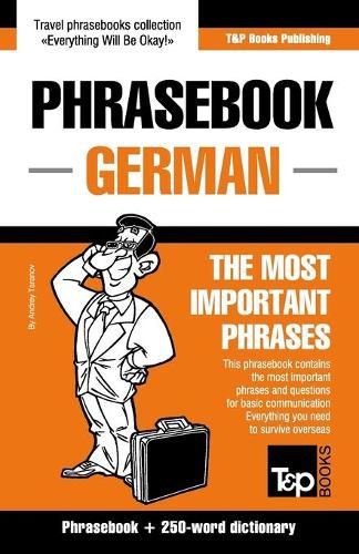 Cover image for English-German phrasebook and 250-word mini dictionary