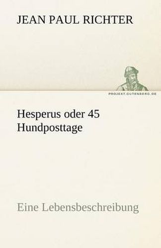 Cover image for Hesperus Oder 45 Hundposttage