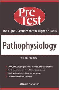 Cover image for Pathophysiology: PreTest Self-Assessment & Review, Third Edition