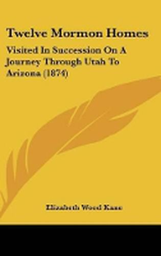 Cover image for Twelve Mormon Homes: Visited in Succession on a Journey Through Utah to Arizona (1874)