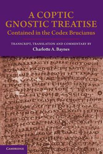Cover image for A Coptic Gnostic Treatise: Contained in the Codex Brucianus