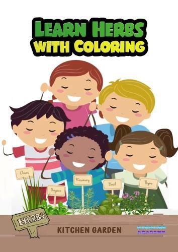 Cover image for Learn herbs with coloring