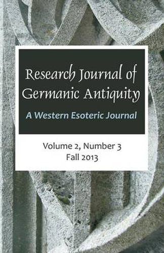 Cover image for Research Journal of Germanic Antiquity: A Western Esoteric Journal Vol.2, No.3