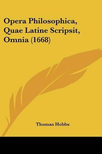 Cover image for Opera Philosophica, Quae Latine Scripsit, Omnia (1668)