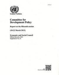 Cover image for Committee for Development Policy: report on the fifteenth session (18-22 March 2013)