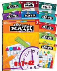 Cover image for 180 Days(tm) Math Pk-8: 10-Book Set