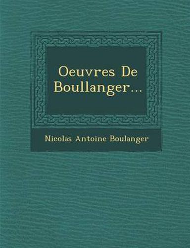 Cover image for Oeuvres de Boullanger...