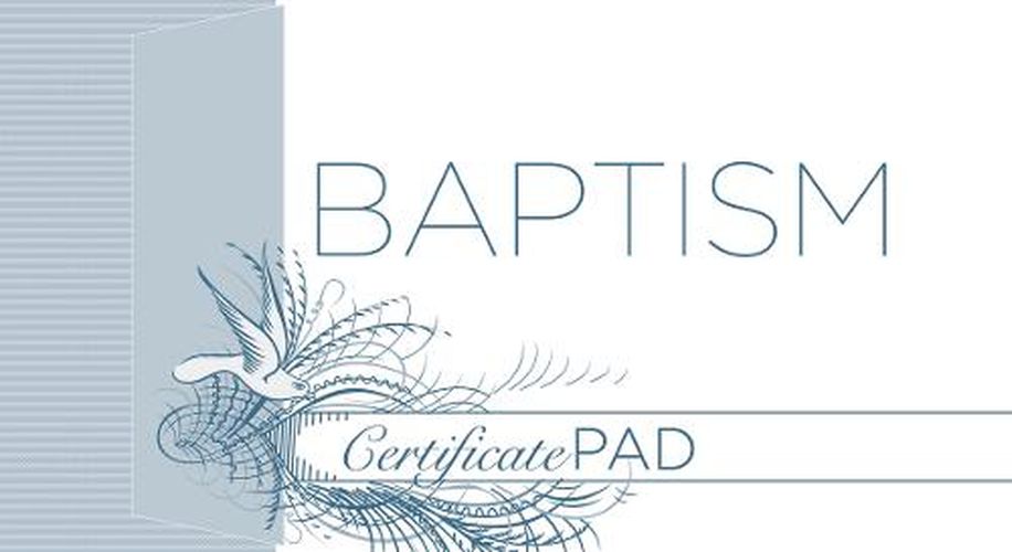 Cover image for Baptism Certificate (Pad of /25)