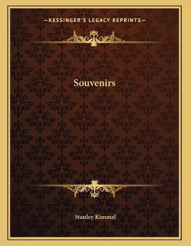 Cover image for Souvenirs